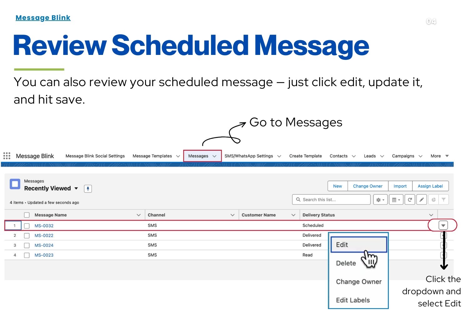 Message Blink - Gallery 5