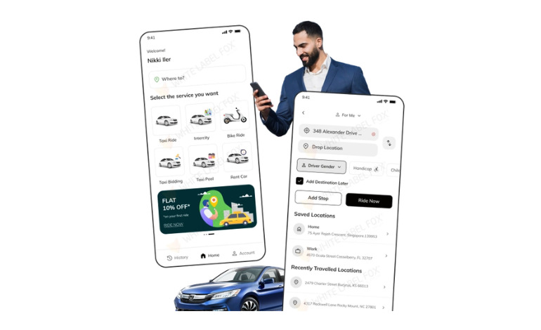 Fox Taxi – Advanced Ride-Hailing App Solution for Modern Mobility Businesses - Gallery 1