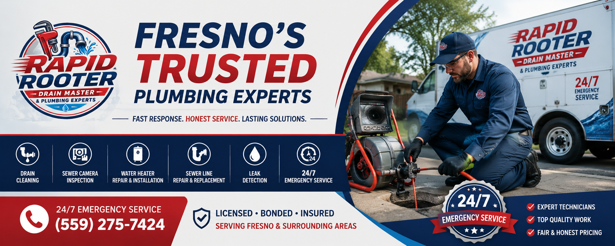 Rapid Rooter Drain Master & Plumbing Experts - Gallery 1